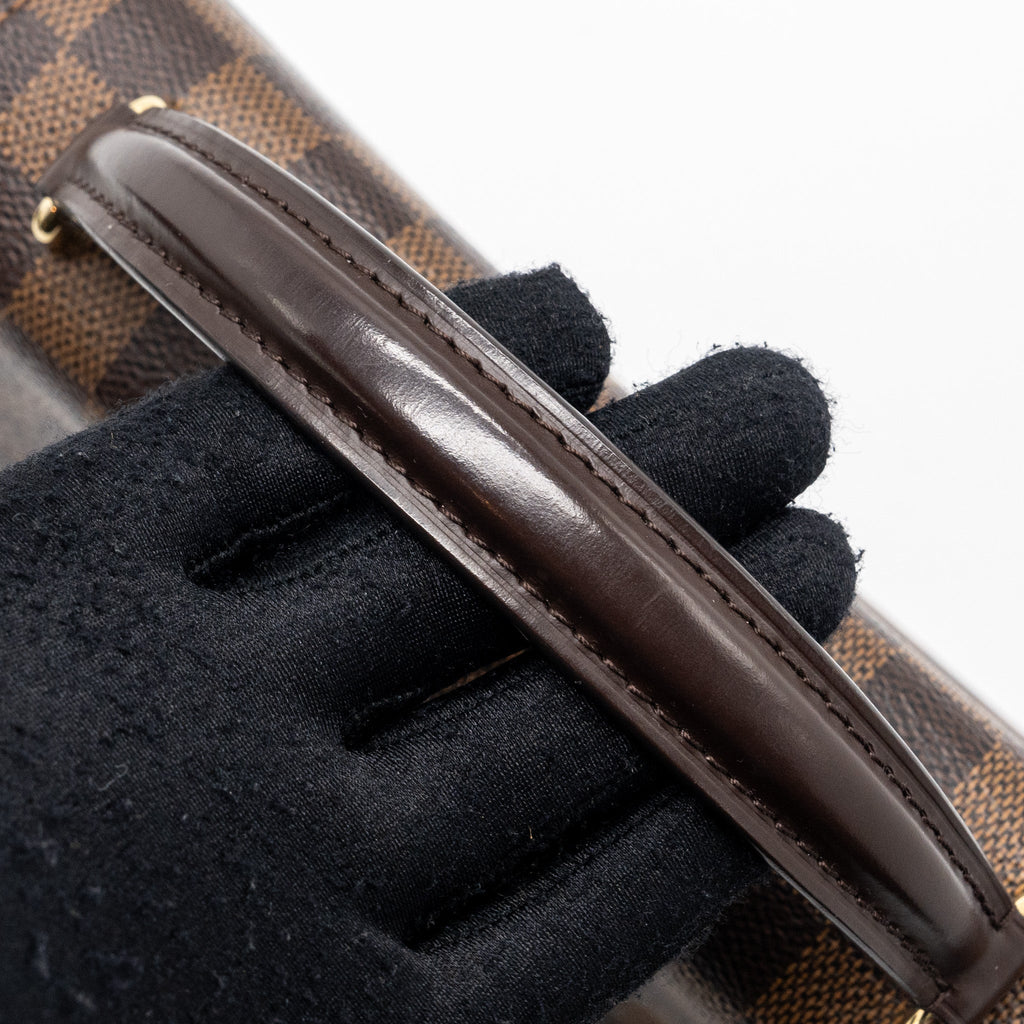 LOUIS VUITTON CROISETTE BAG DAMIER EBENE CANVAS GHW
