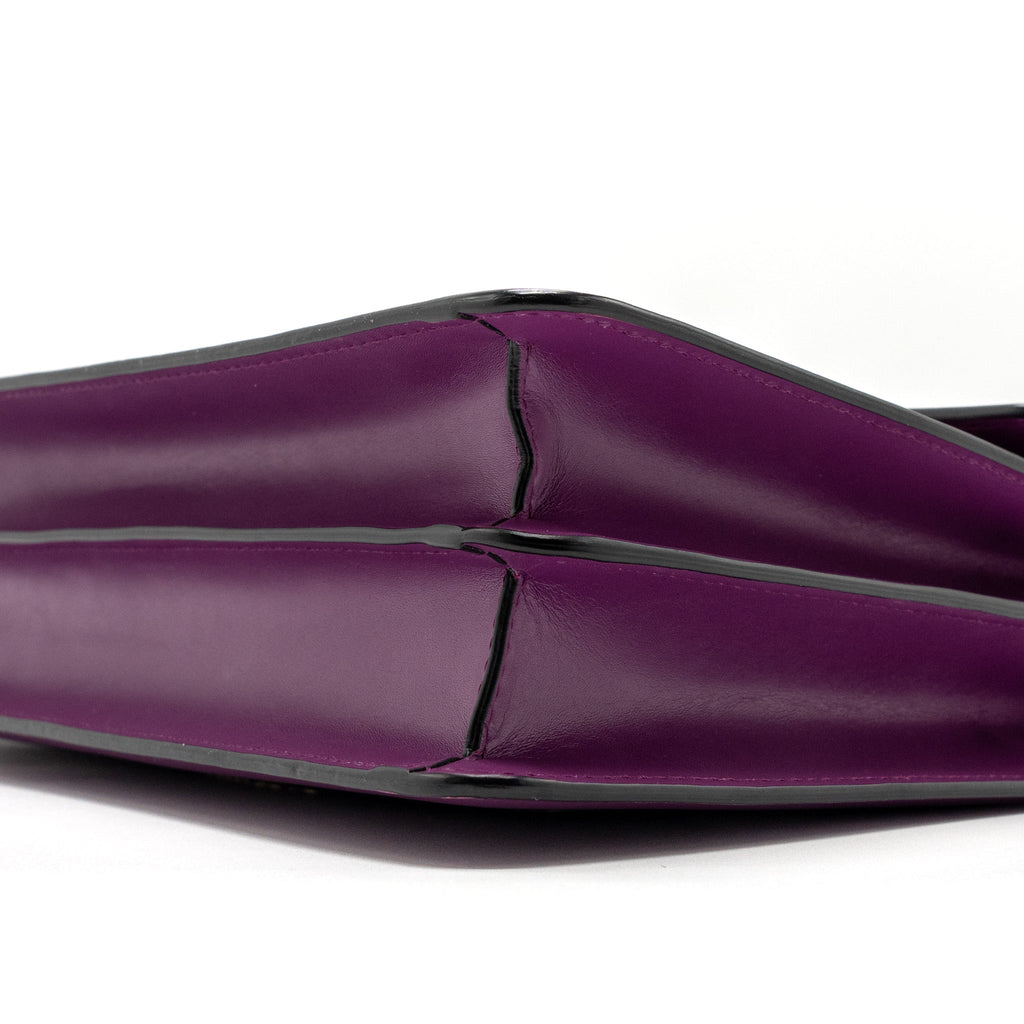 BVLGARI SERPENTI FOREVER  SHOULDER BAG CALFSKIN PURPLE LGHW