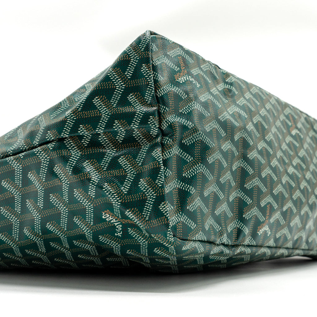 GOYARD SAINT LOUIS PM TOTE BAG CANVAS GREEN SHW