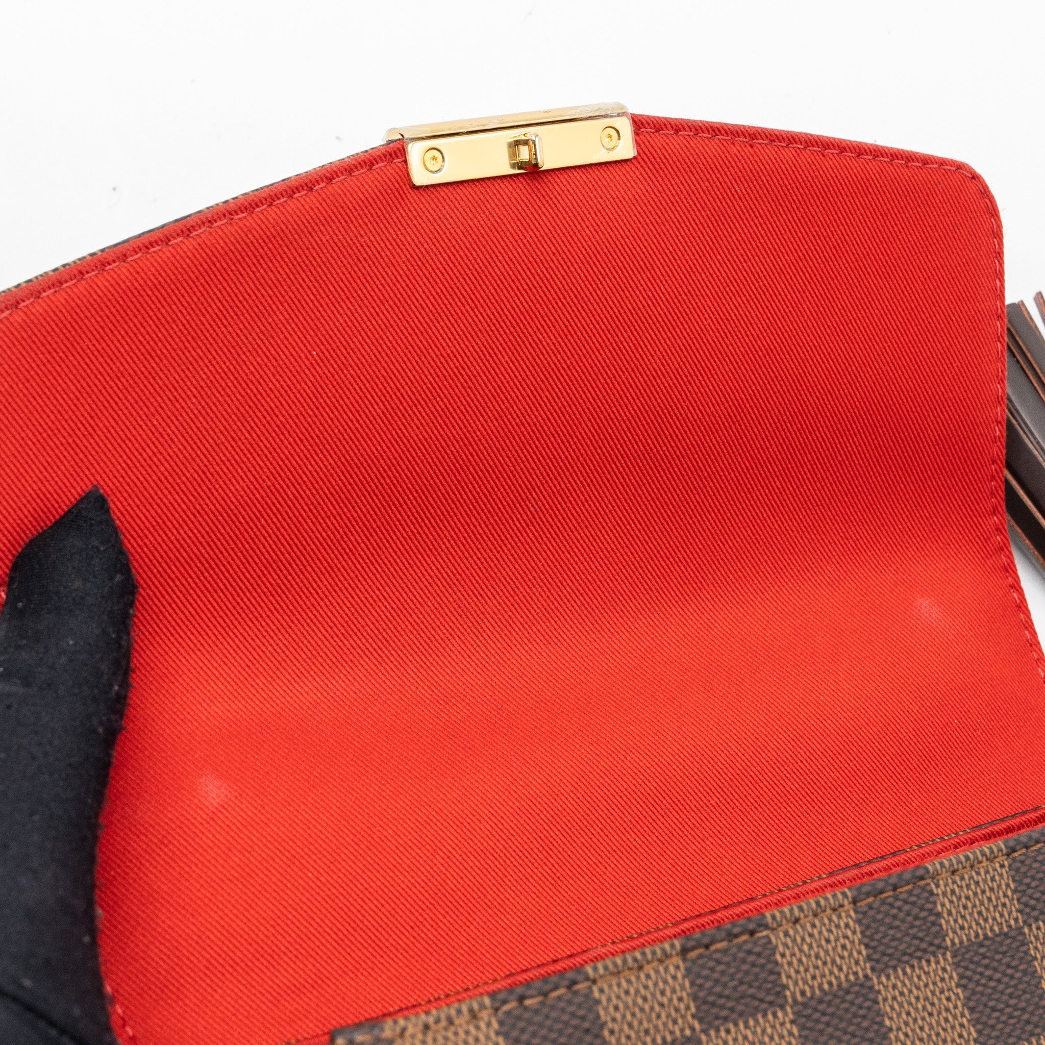 LOUIS VUITTON CROISETTE BAG DAMIER EBENE CANVAS GHW
