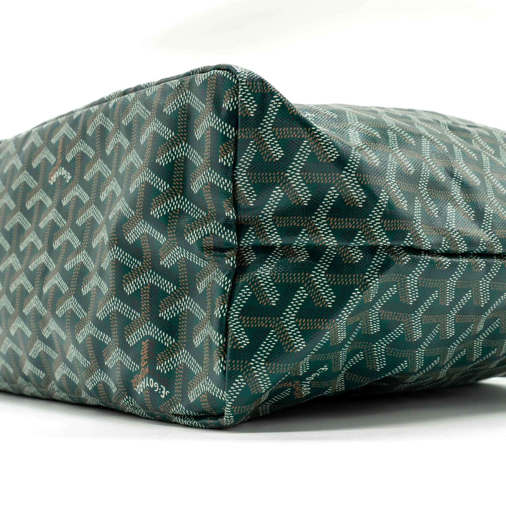 GOYARD SAINT LOUIS PM TOTE BAG CANVAS GREEN SHW