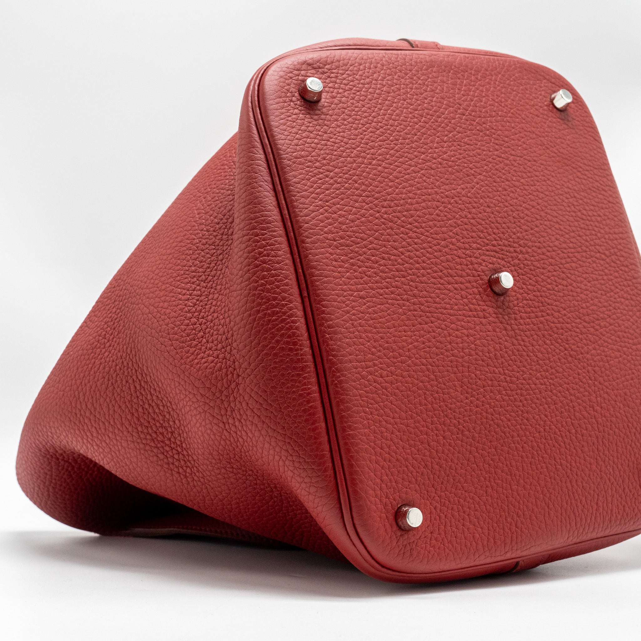 HERMES PICOTIN 26 LOCK BAG CLEMENCE RED SHW