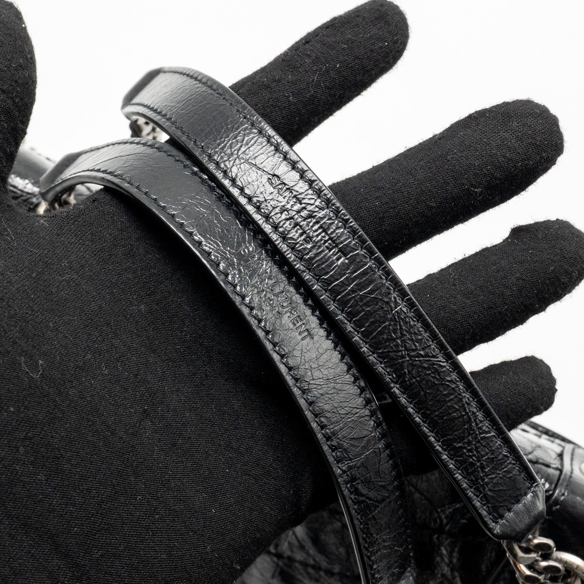 SAINT LAURENT / YSL MEDIUM NIKI CALFSKIN BLACK SHW