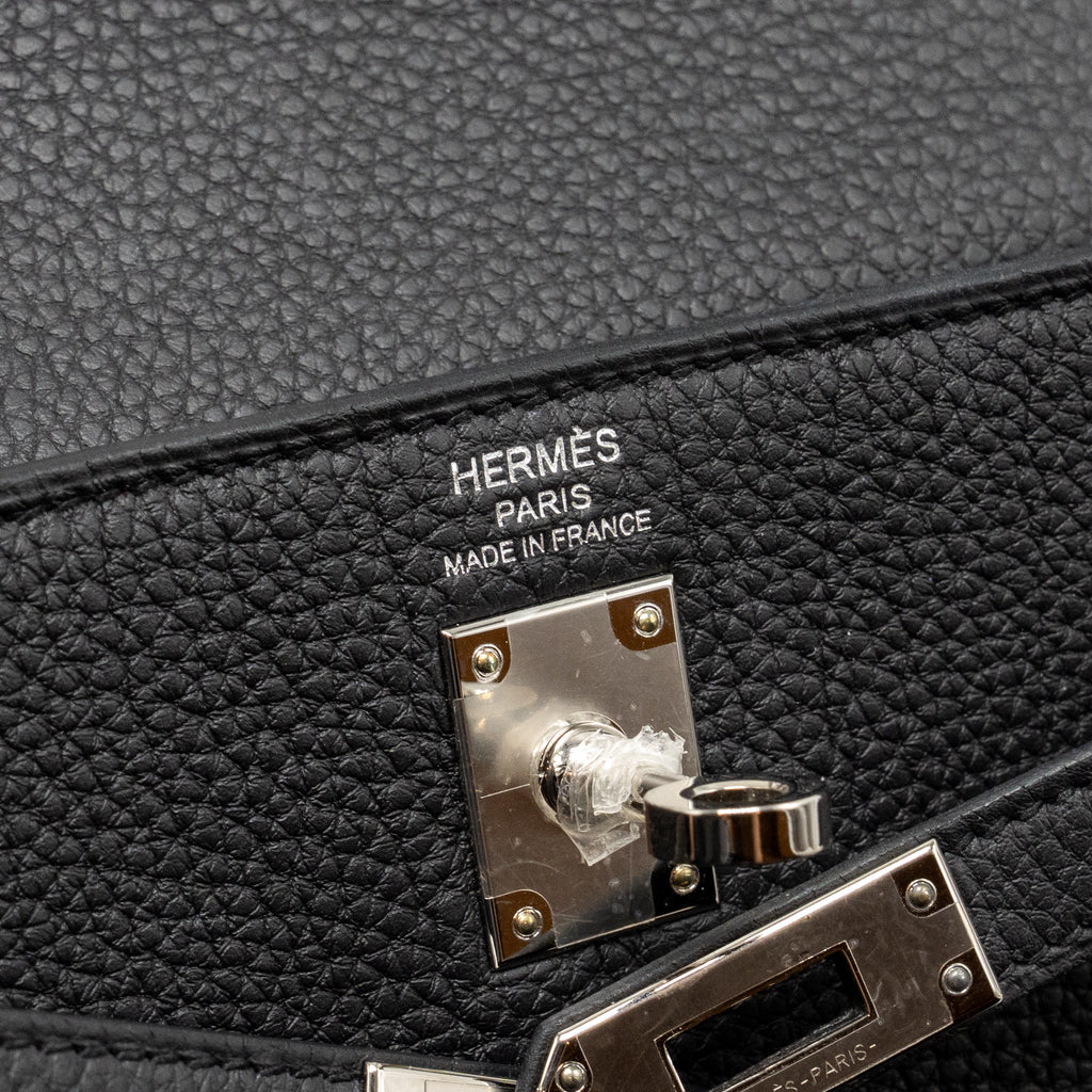 HERMES KELLY 25 TOGO BLACK SHW