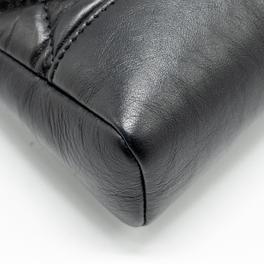 CHANEL MINI 31 BAG CALFSKIN BLACK LGHW (MICROCHIP)