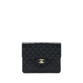 CHANEL FLAP CASE BLACK CAVIAR LGHW