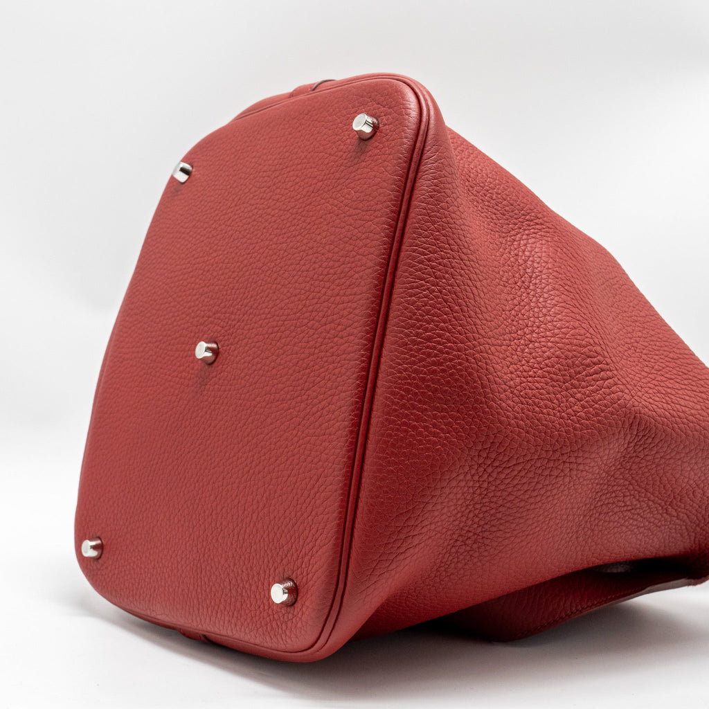 HERMES PICOTIN 26 LOCK BAG CLEMENCE RED SHW