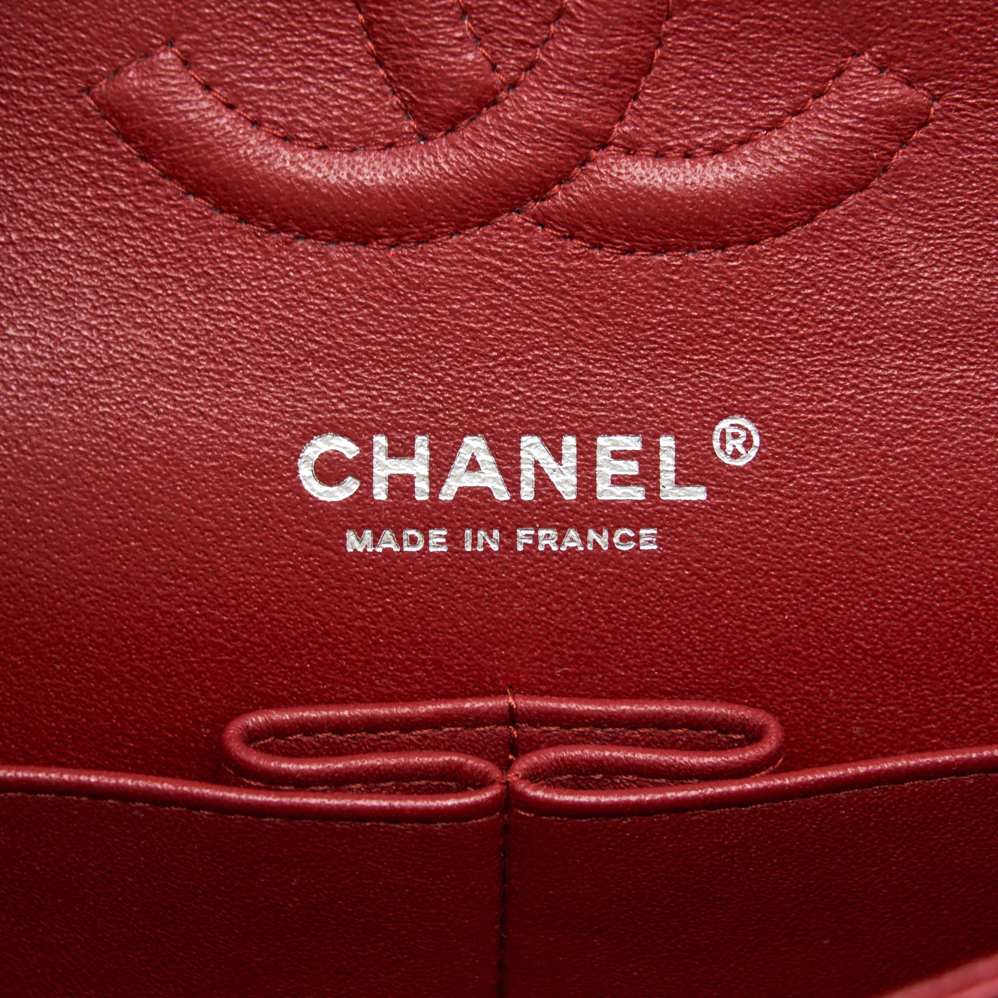 CHANEL MEDIUM CLASSIC DOUBLE FLAP BAG CAVIAR RED SHW