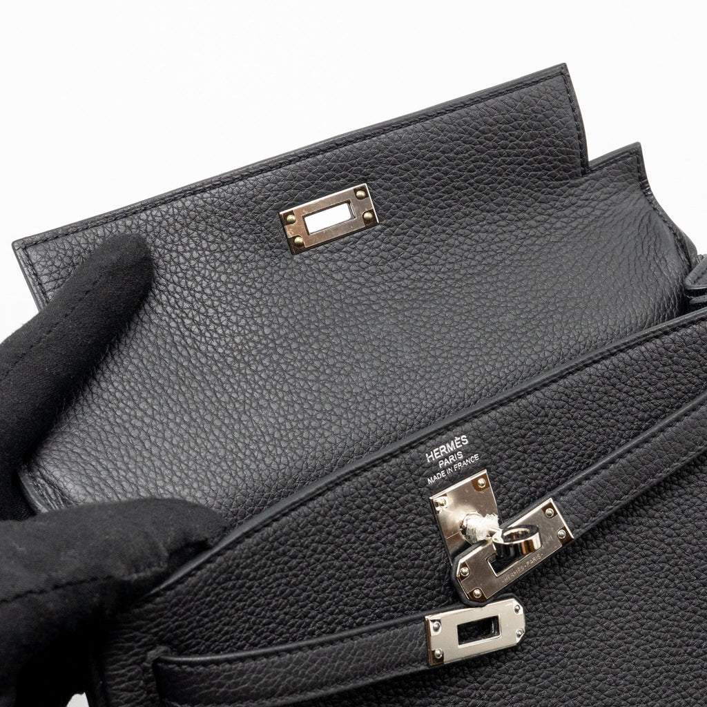 HERMES KELLY 25 TOGO BLACK SHW