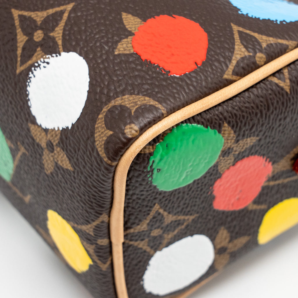 LOUIS VUITTON X YAYOI KUSAMA NANO SPEEDY MONOGRAM CANVAS GHW