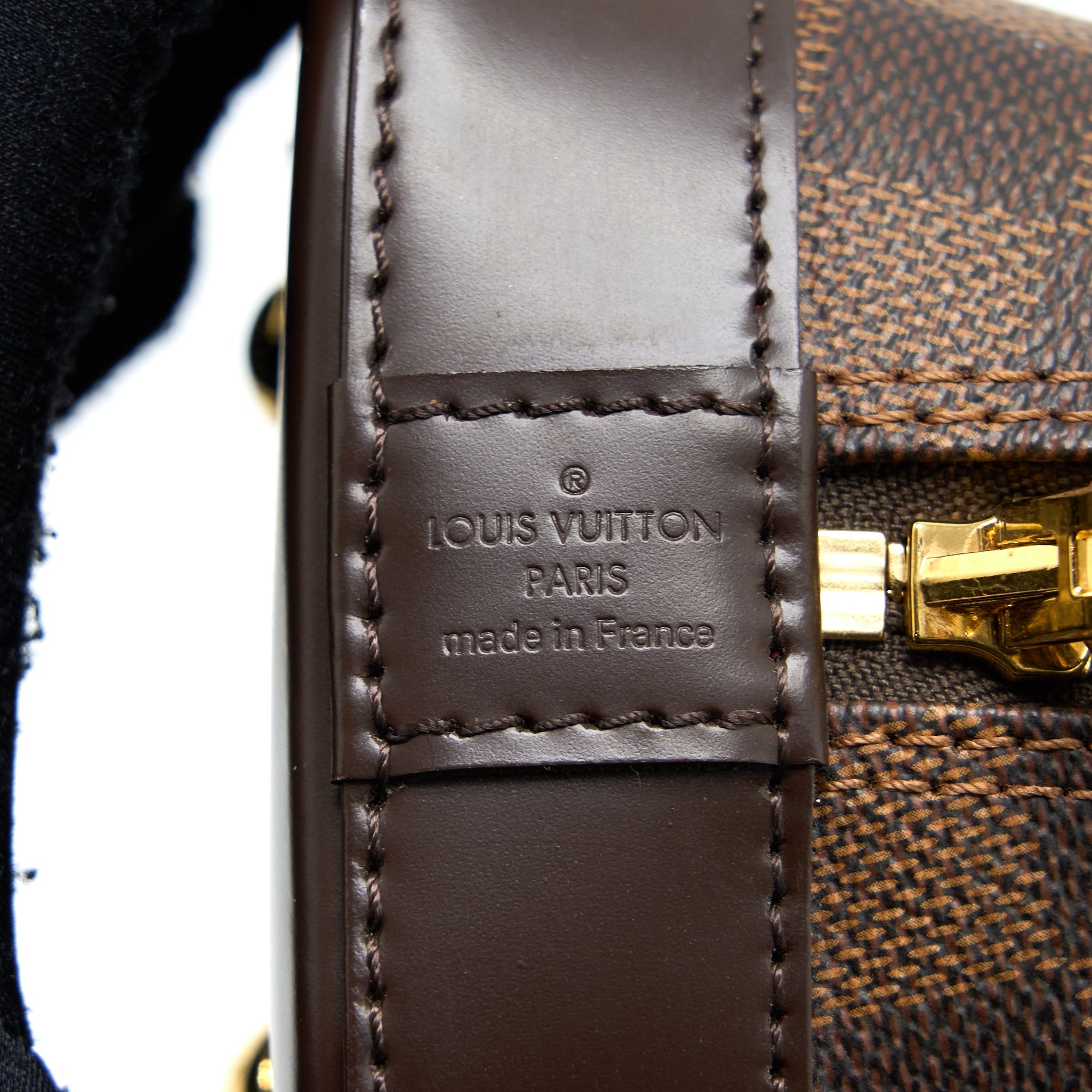LOUIS VUITTON ALMA BB DAMIER EBENE CANVAS GHW