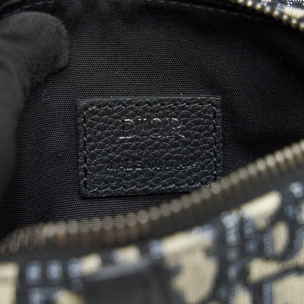 CHRISTIAN DIOR OBLIQUE SADDLE BELT BAG