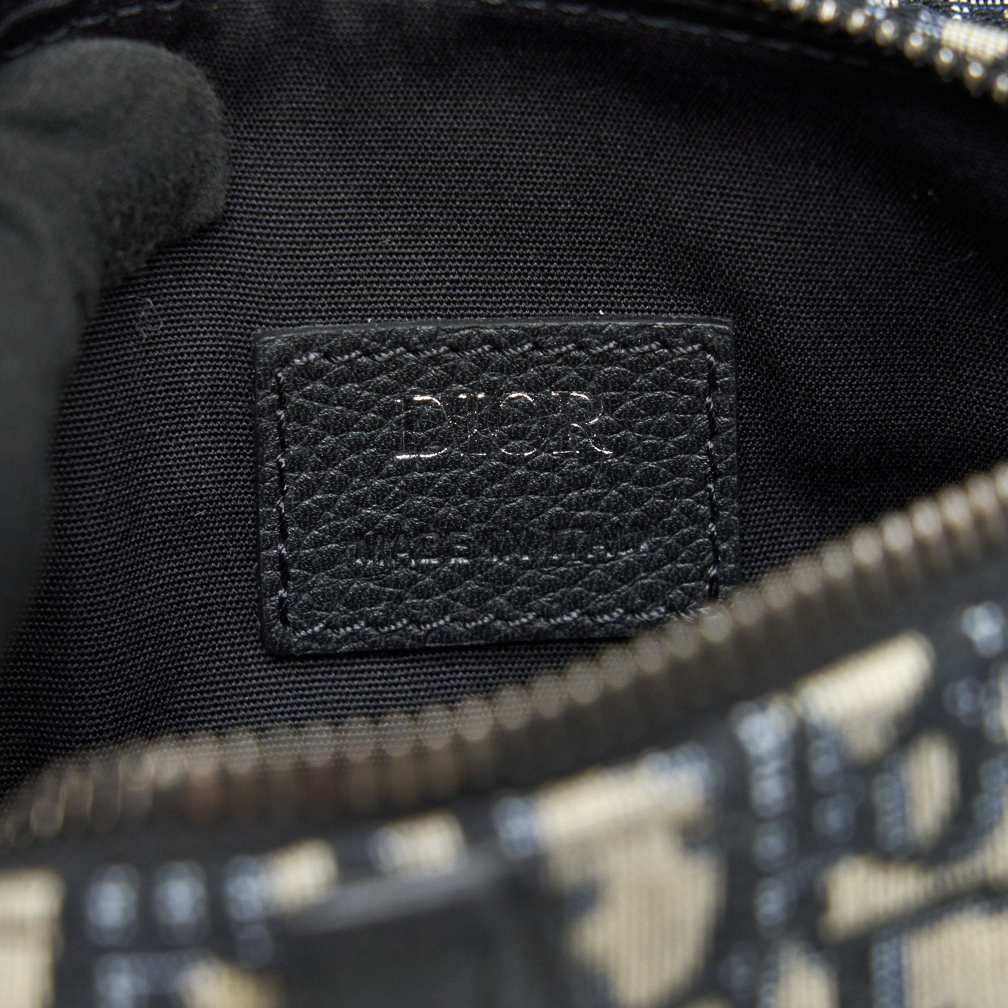CHRISTIAN DIOR OBLIQUE SADDLE BELT BAG