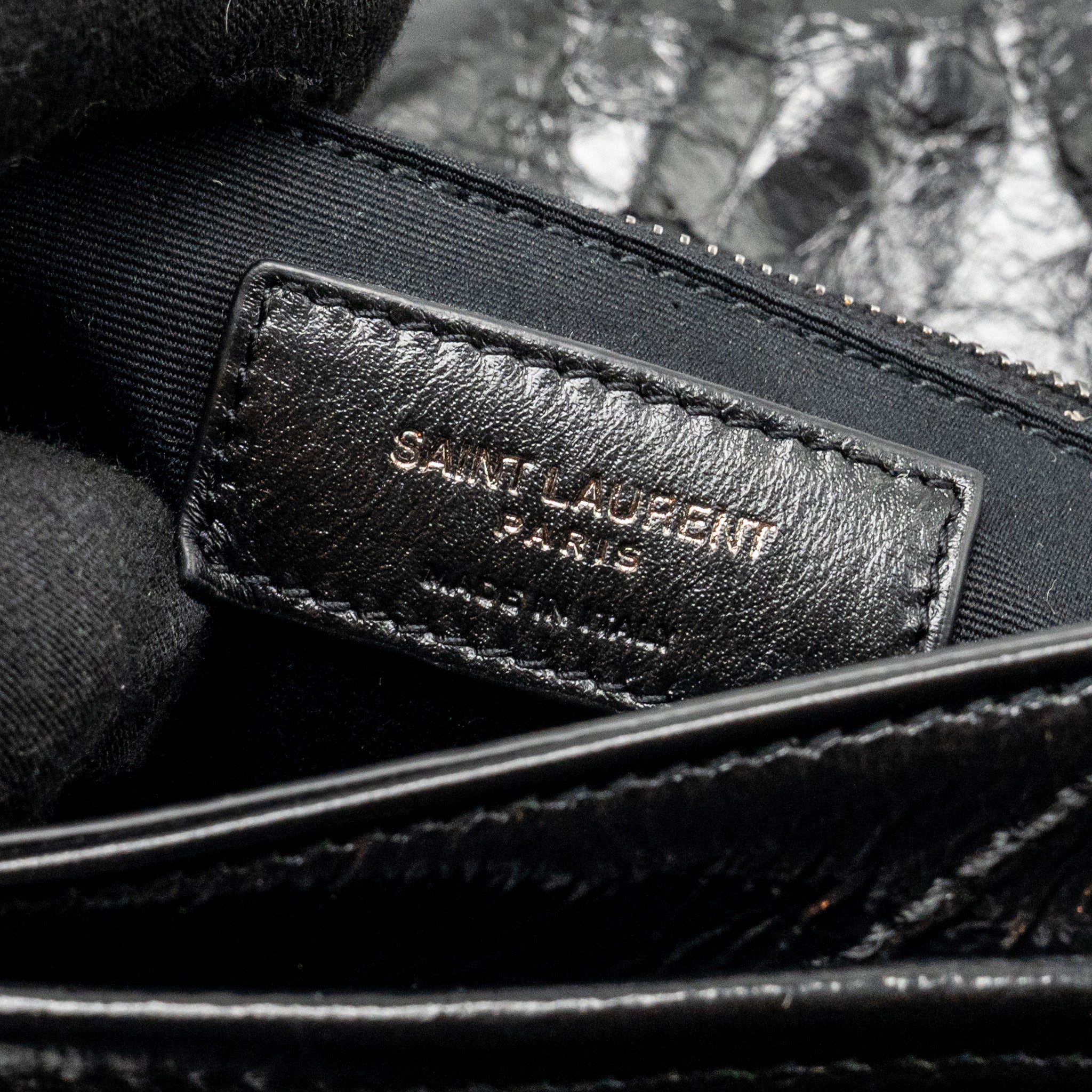 SAINT LAURENT / YSL MEDIUM NIKI CALFSKIN BLACK SHW