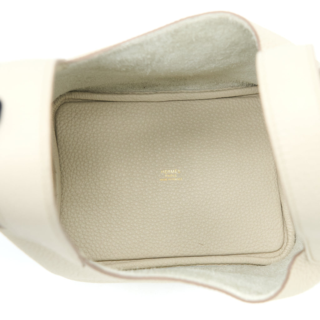 HERMES PICOTIN 18 LOCK BAG CLEMENCE 8L BETON GHW