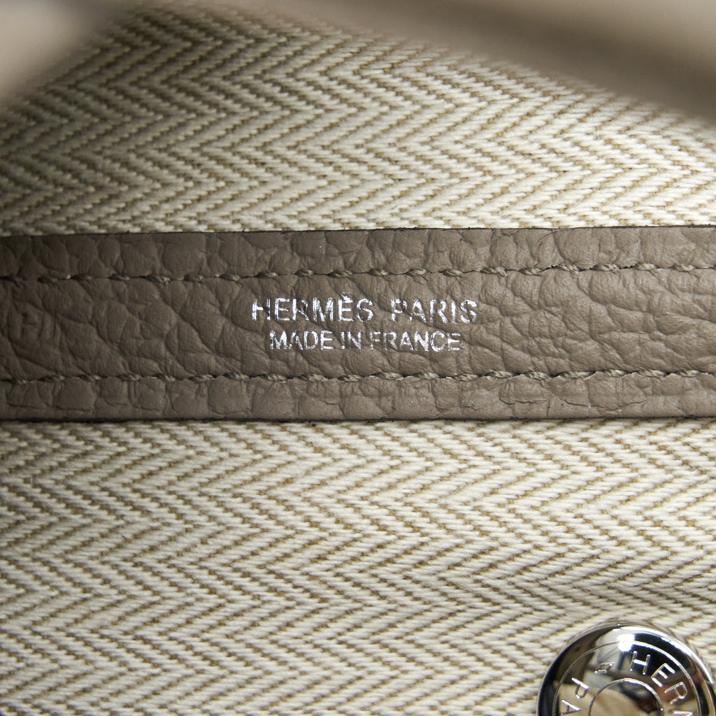 HERMES GARDEN PARTY 30 COUNTRY M8 GRIS ASPHALT SHW