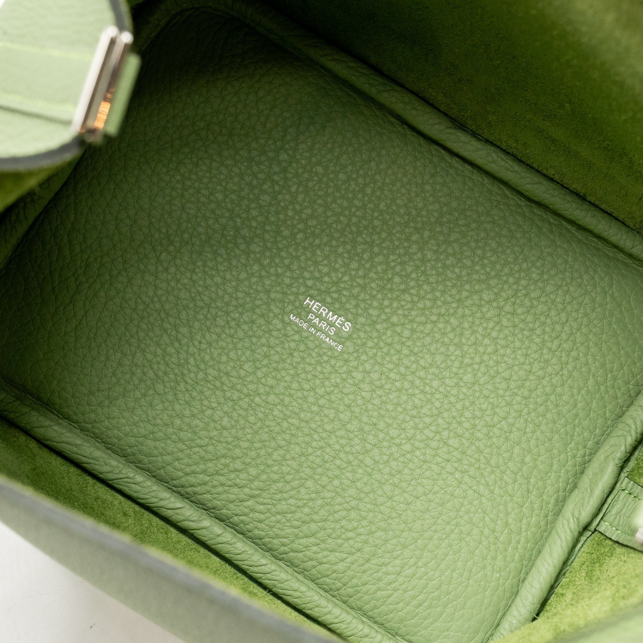 HERMES PICOTIN 18 MAURICE VERT CRIQUET SHW