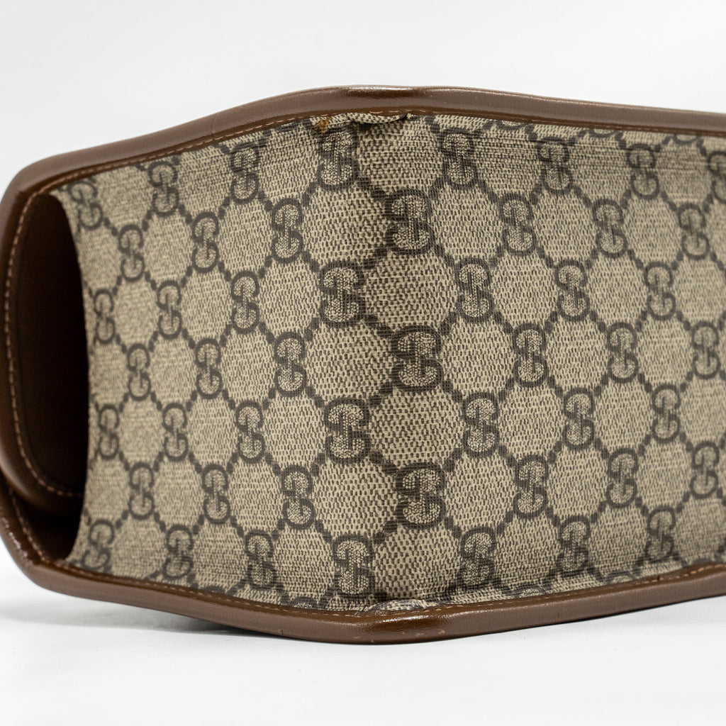 GUCCI TOP HANDLE HORSEBIT 1955 BAG GG SUPREME CANVAS GHW