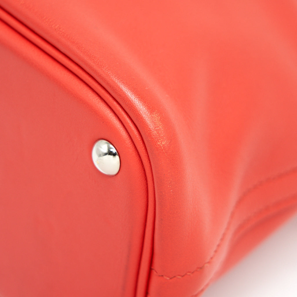 HERMES BOLIDE 27 SWIFT LEATHER RED WITH SHW
