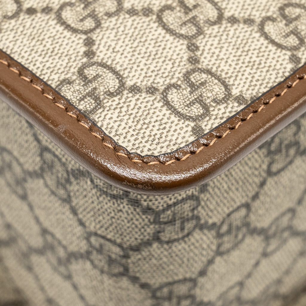 GUCCI TOP HANDLE HORSEBIT 1955 BAG GG SUPREME CANVAS GHW