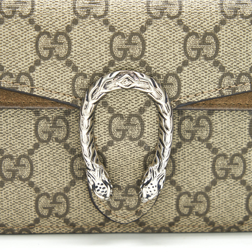 GUCCI DIONYSUS GG SUPREME SUPER MINI BAG BEIGE