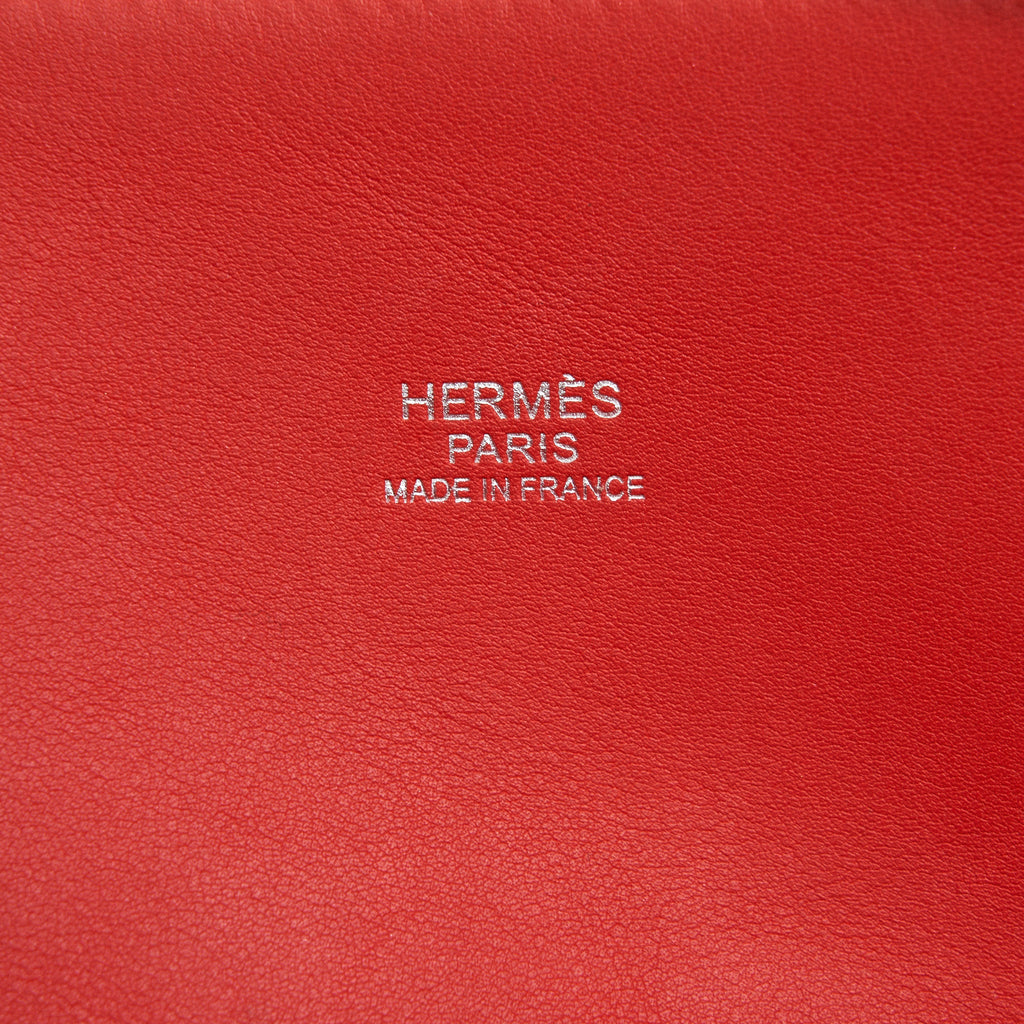 HERMES BOLIDE 27 SWIFT LEATHER RED WITH SHW