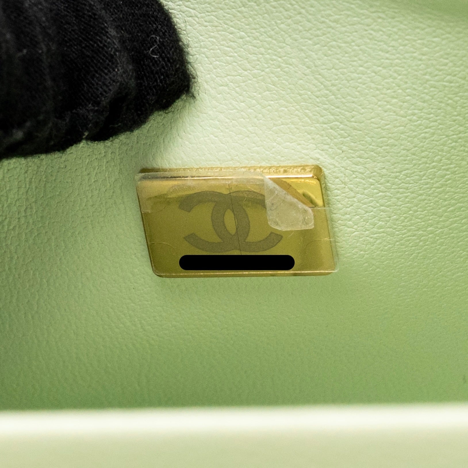 CHANEL SMALL CLASSIC DOUBLE FLAP BAG CAVIAR LIGHT GREEN LGHW (MICROCHIP)