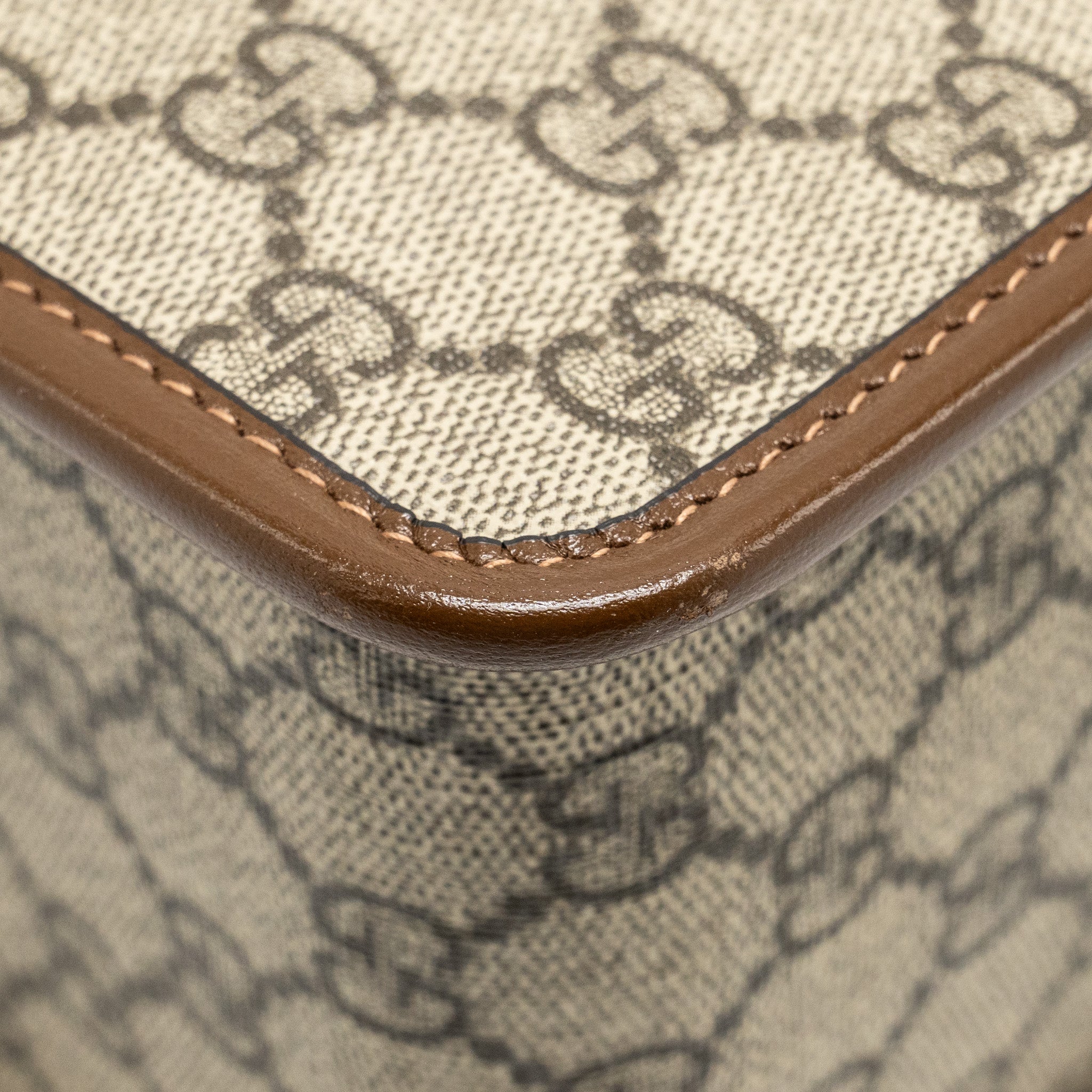 GUCCI TOP HANDLE HORSEBIT 1955 BAG GG SUPREME CANVAS GHW