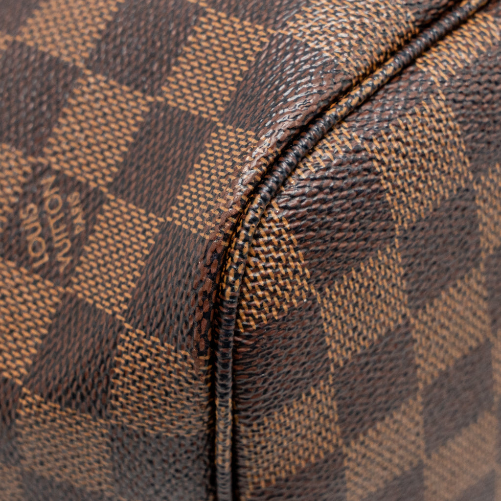LOUIS VUITTON NEVERFULL MM DAMIER EBENE CANVAS GHW