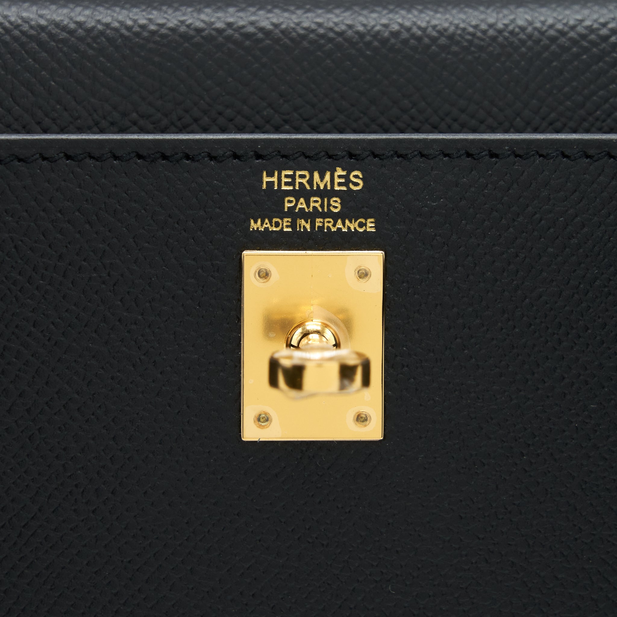 HERMES KELLY 25 EPSOM BLACK GHW