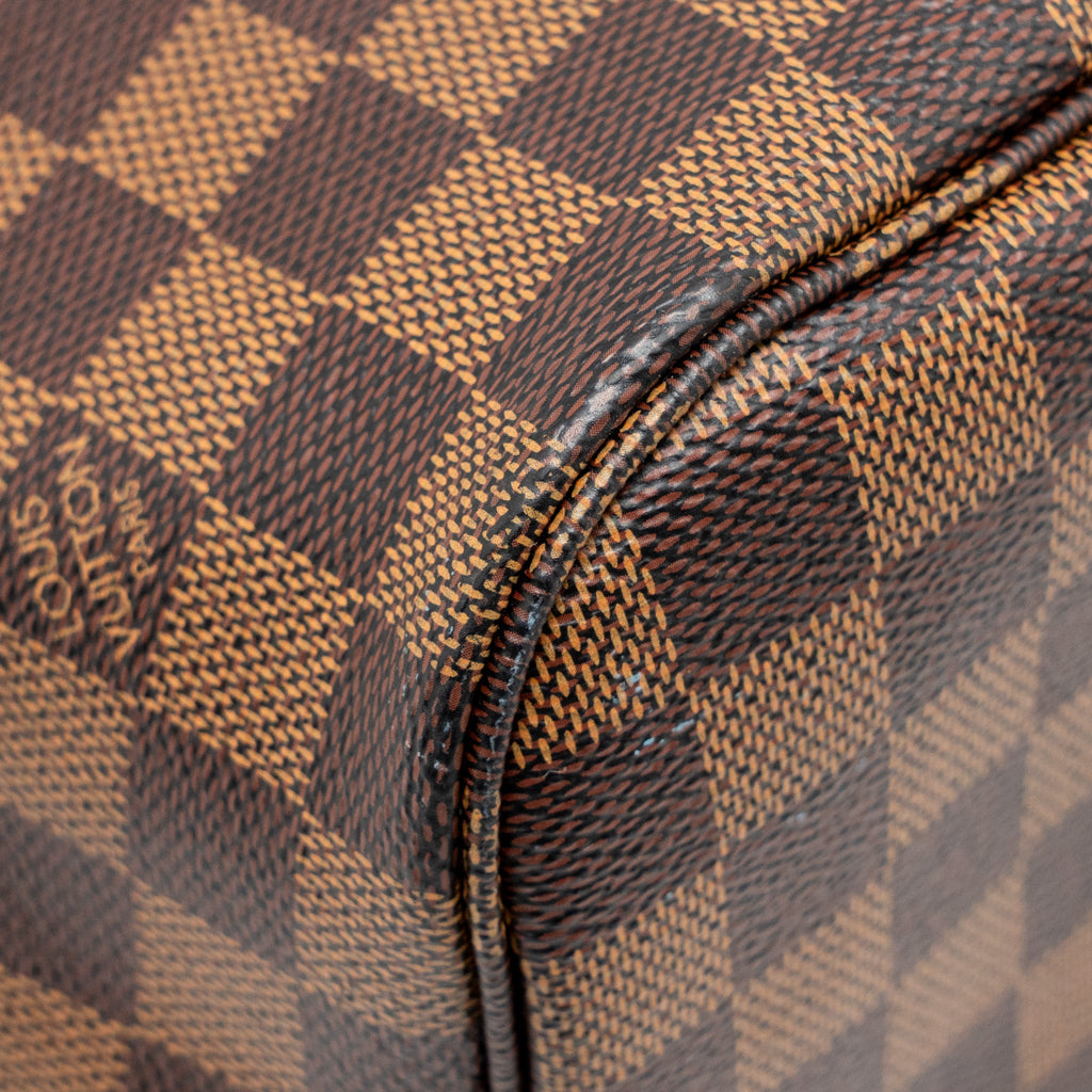 LOUIS VUITTON NEVERFULL MM DAMIER EBENE CANVAS GHW