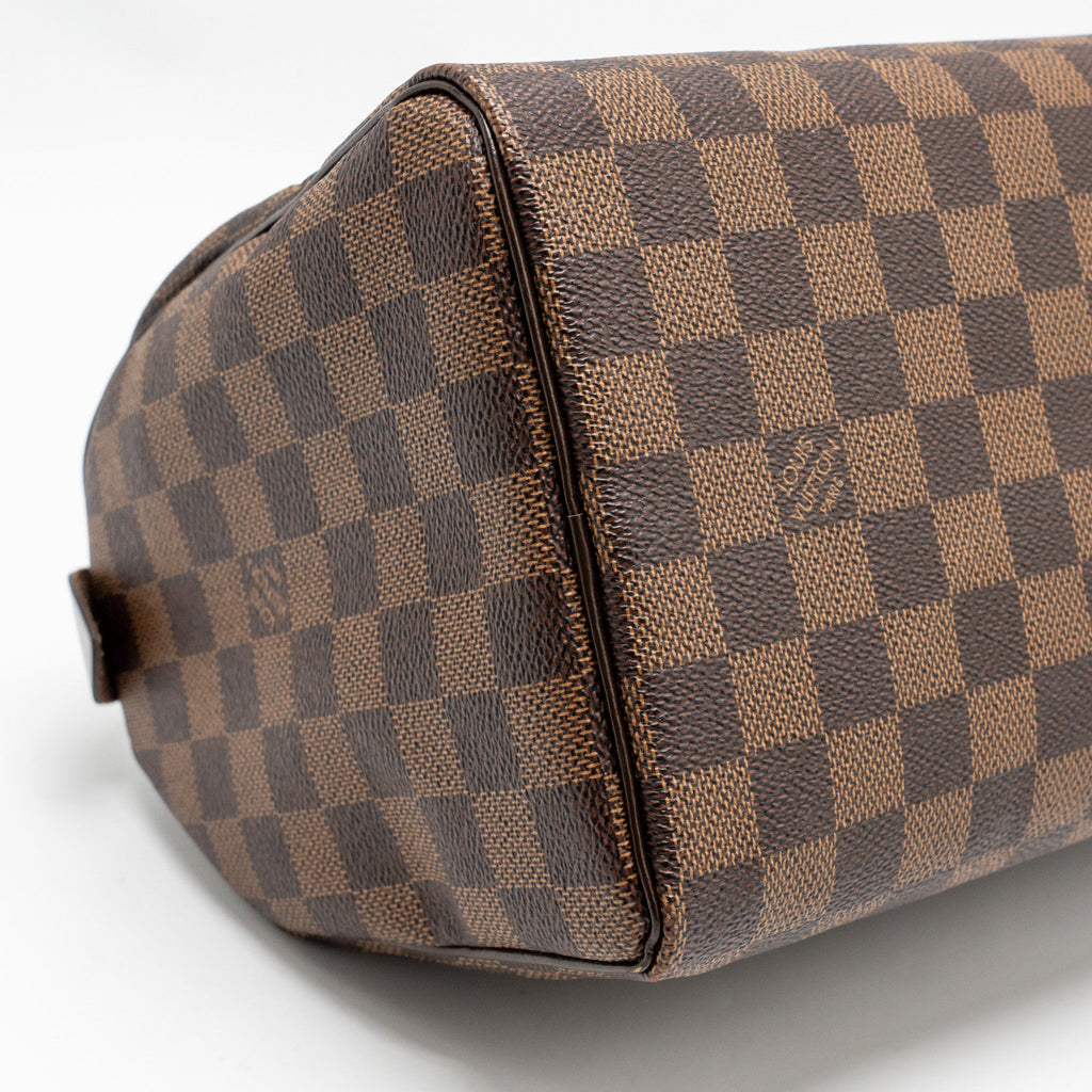 LOUIS VUITTON SPEEDY 25 DAMIER EBENE CANVAS GHW