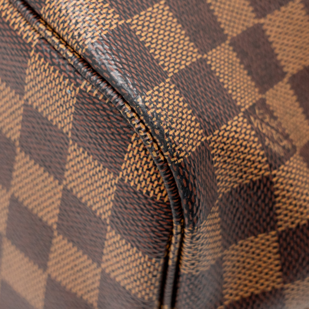 LOUIS VUITTON NEVERFULL MM DAMIER EBENE CANVAS GHW