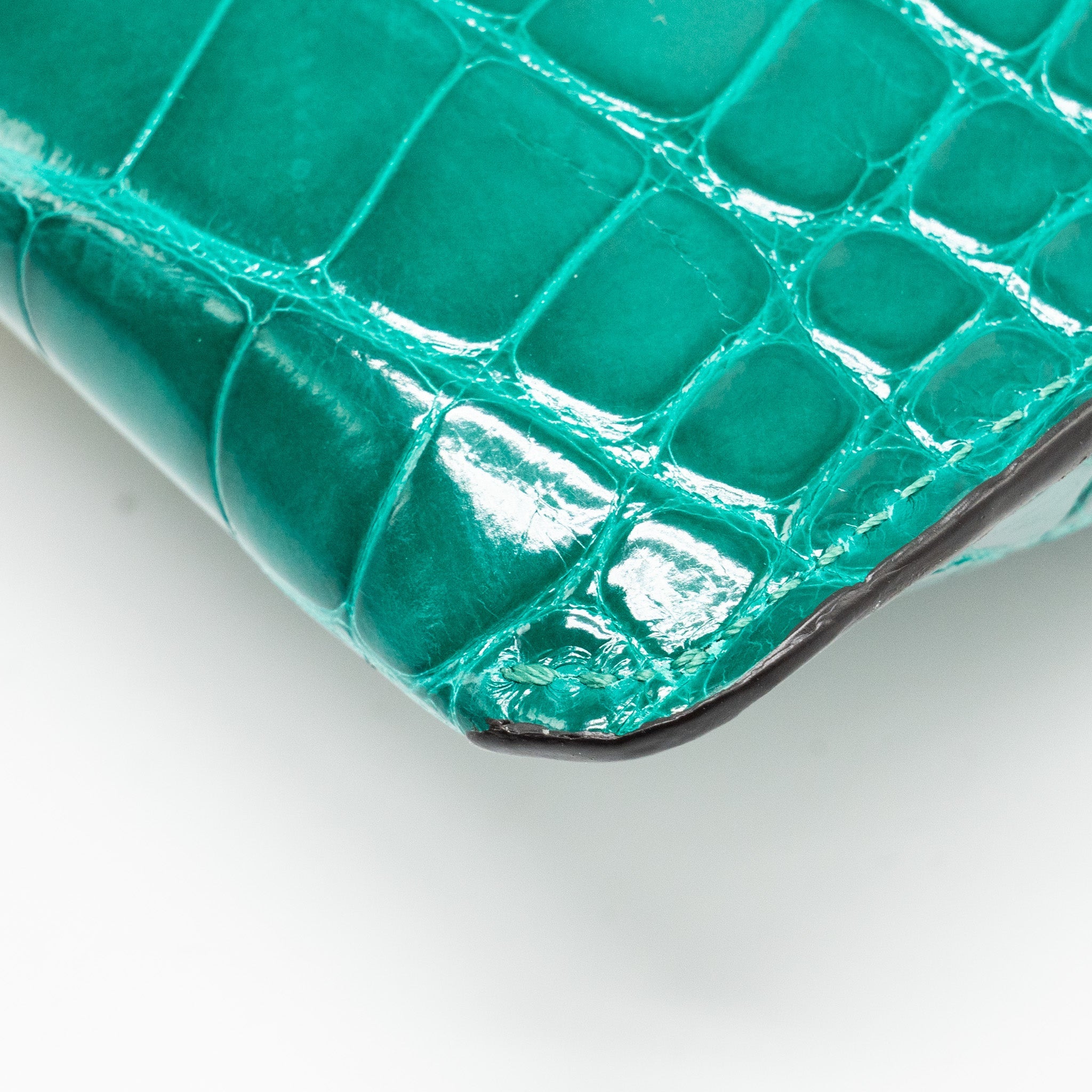 LOUIS VUITTON PADLOCK ON STRAP CROCODILE BRILLANT GREEN GHW