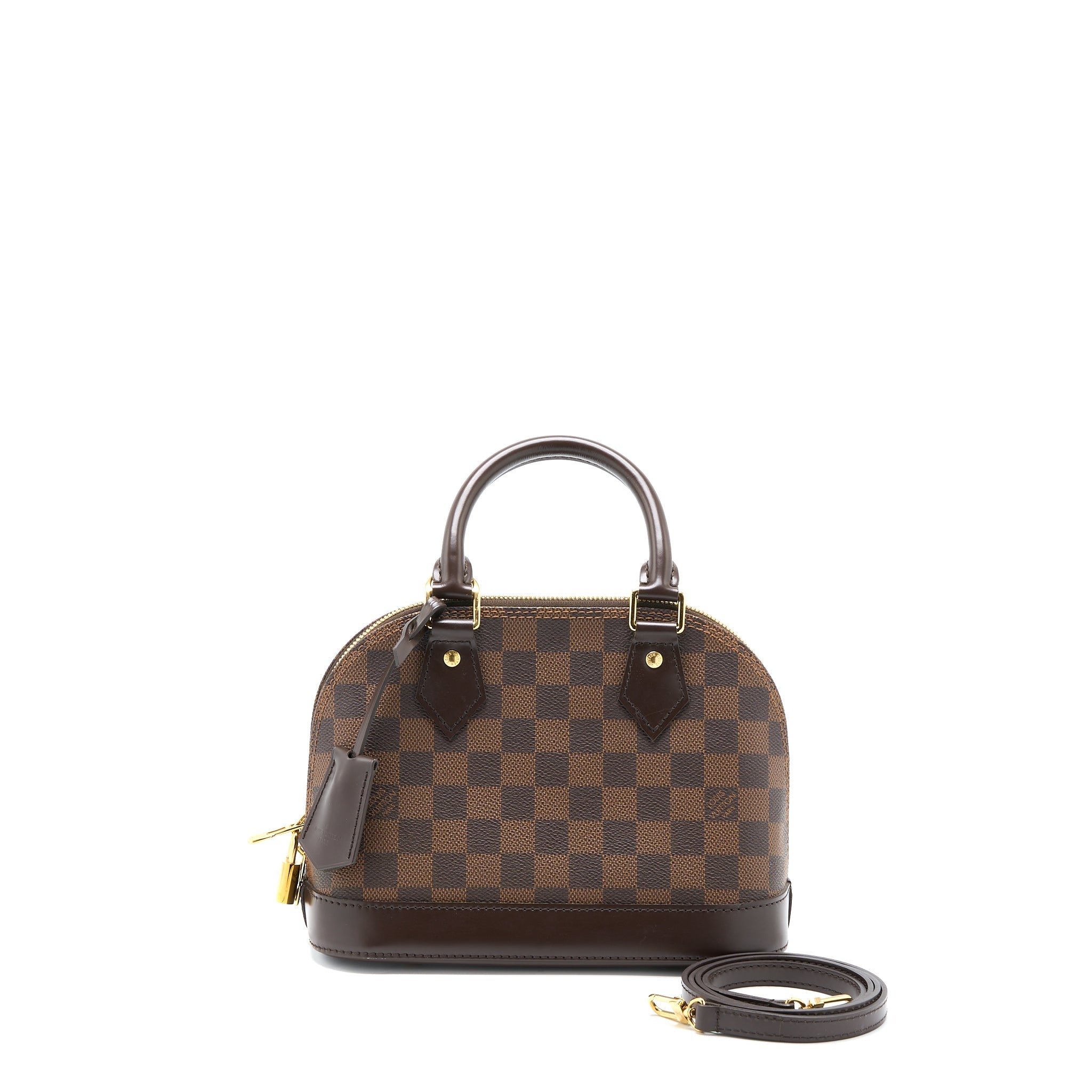 LOUIS VUITTON ALMA BB DAMIER EBENE CANVAS GHW