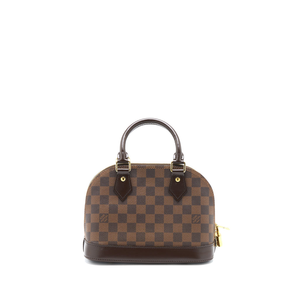 LOUIS VUITTON ALMA BB DAMIER EBENE CANVAS GHW