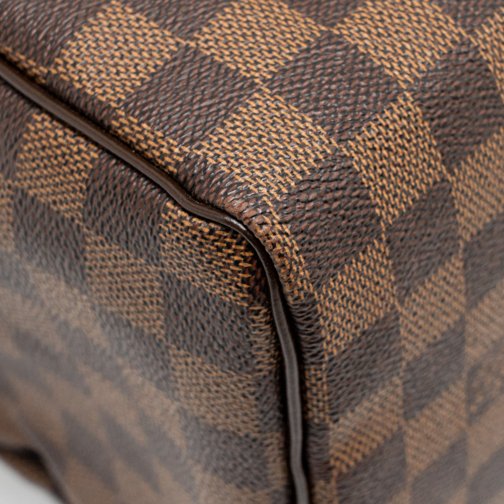 LOUIS VUITTON SPEEDY 25 DAMIER EBENE CANVAS GHW