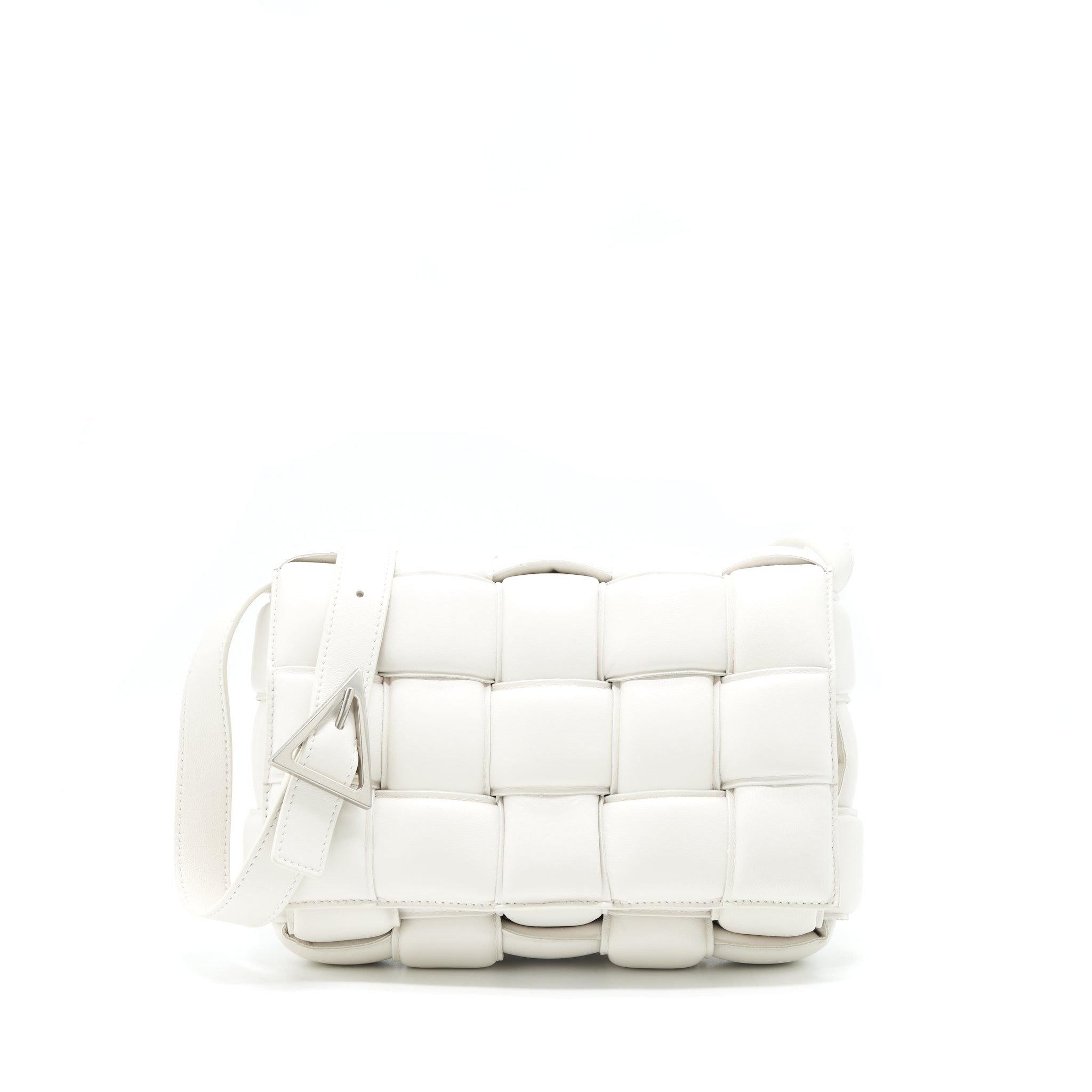BOTTEGA VENETA PADDED CASSETTE BAG WHITE