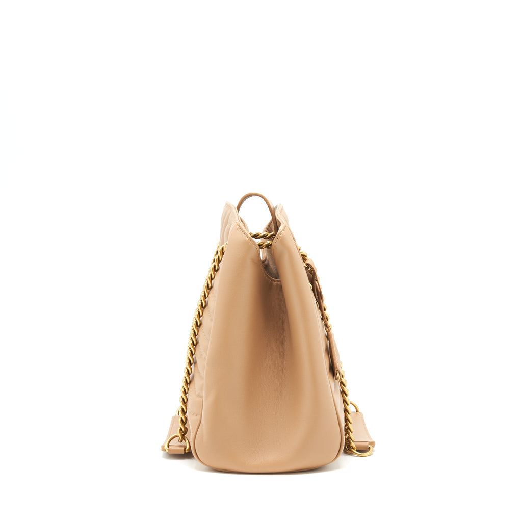 LOUIS VUITTON QUILTED CALFSKIN NEW WAVE CHAIN TOTE BAG