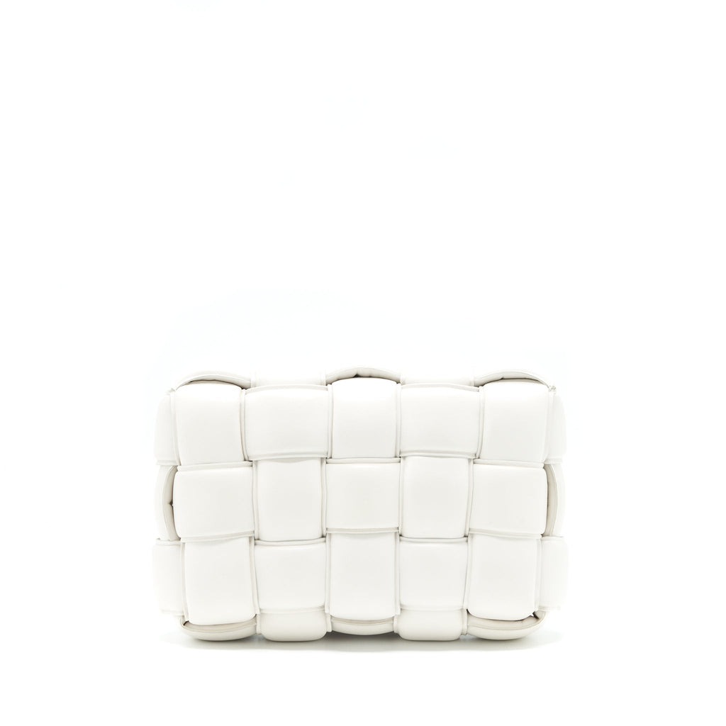 BOTTEGA VENETA PADDED CASSETTE BAG WHITE