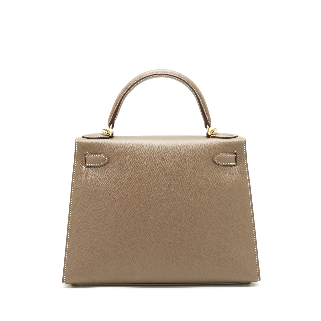 HERMES KELLY 28 EPSOM ETOUPE GHW