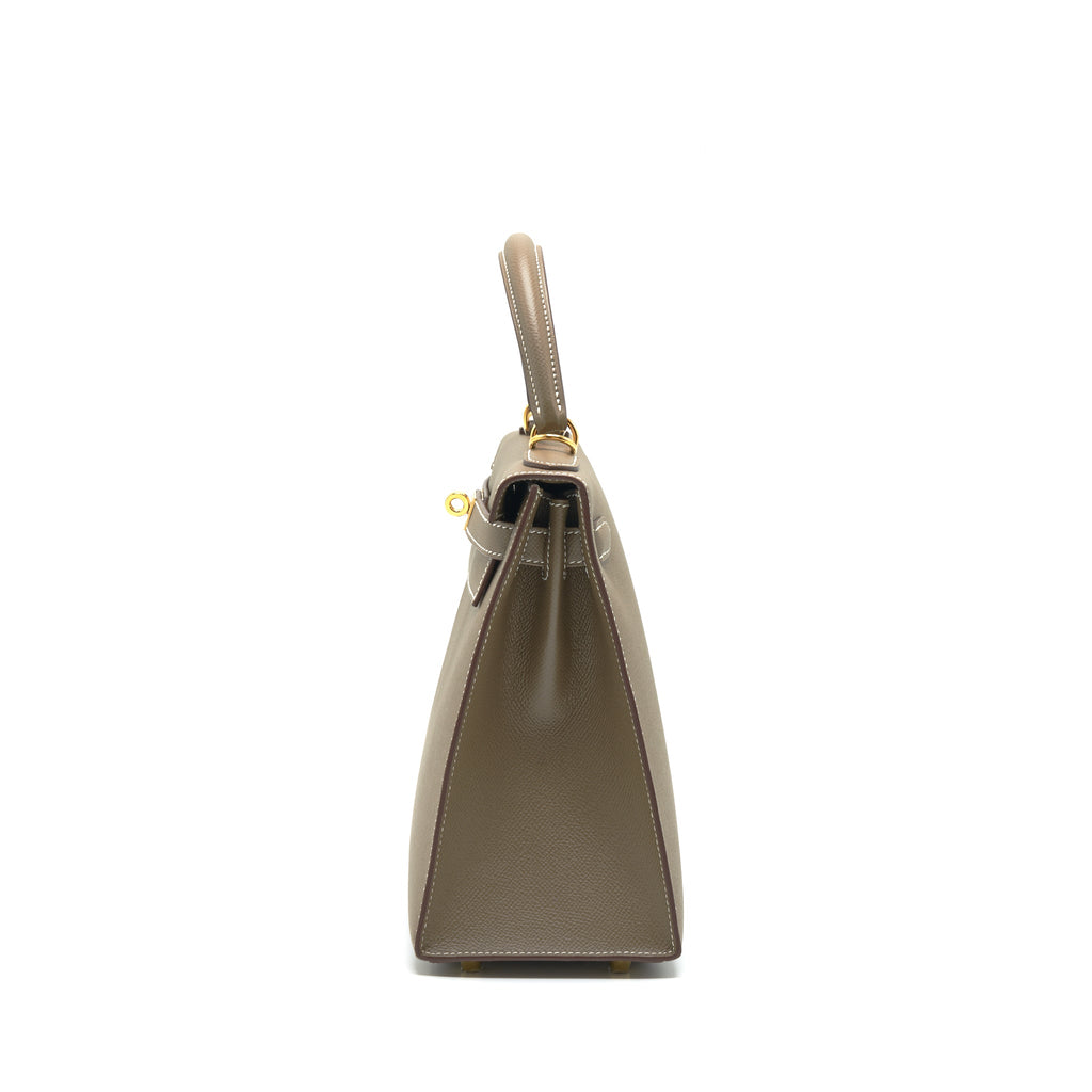 HERMES KELLY 28 EPSOM ETOUPE GHW