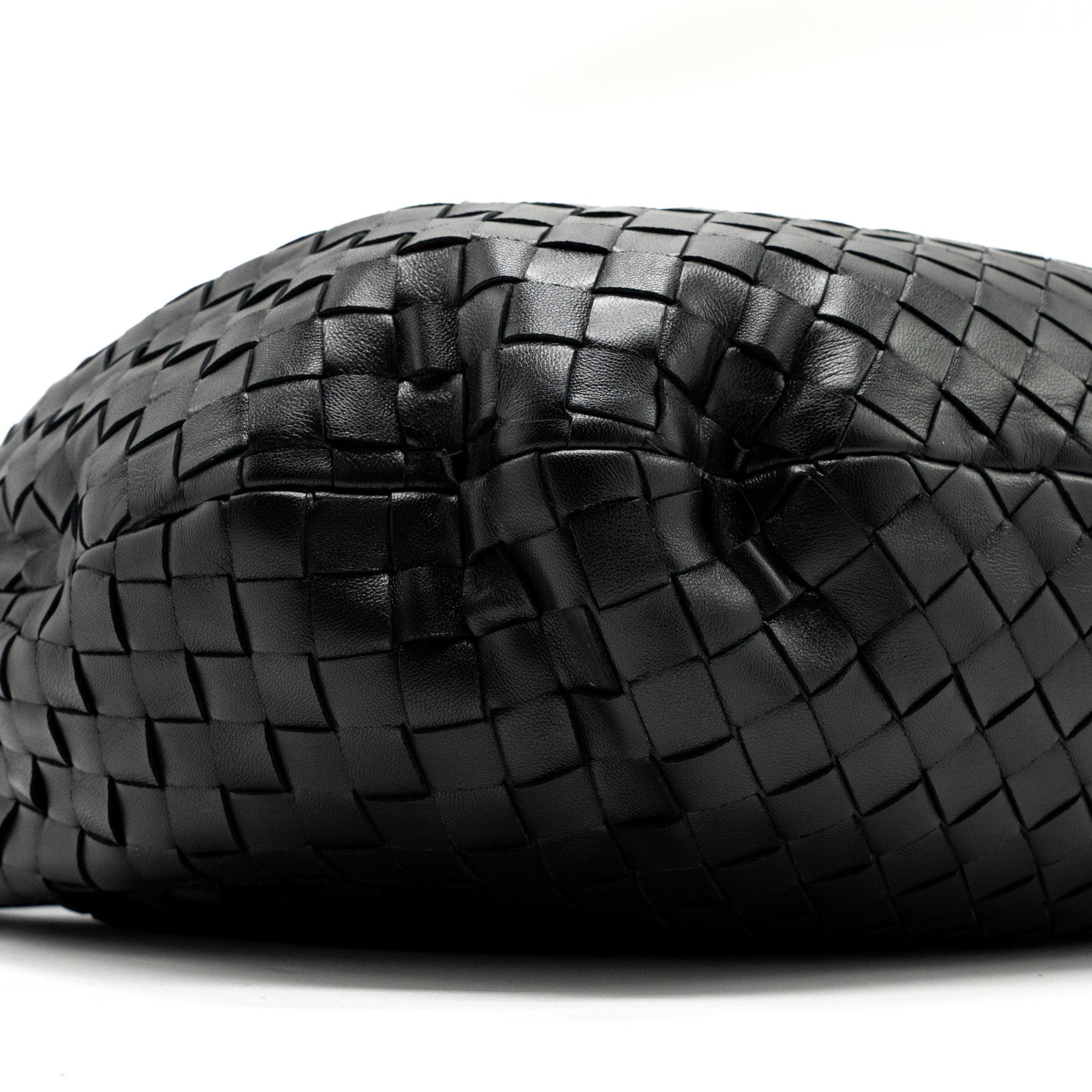 BOTTEGA VENETA SMALL JODIE LAMBSKIN BLACK SHW