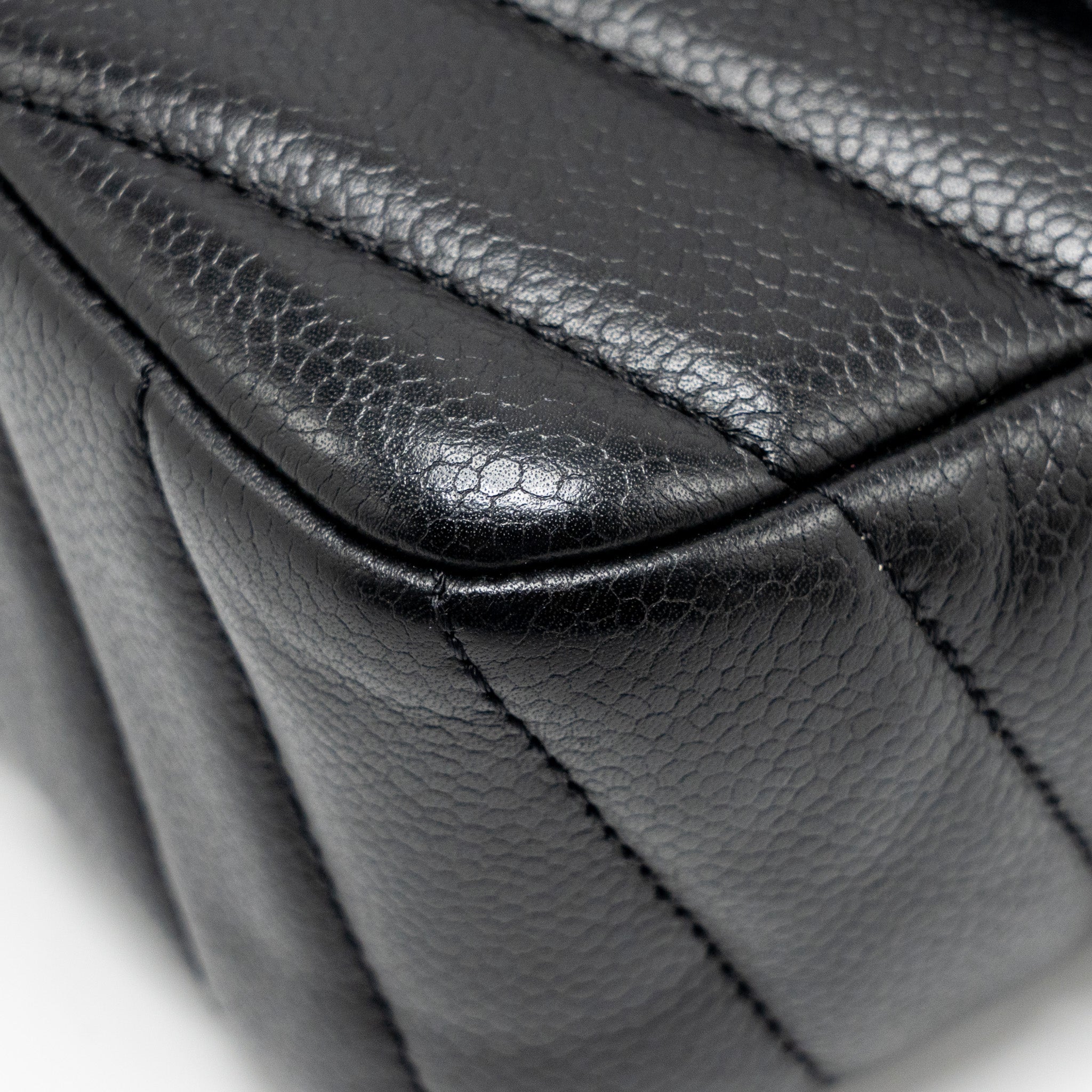 CHANEL ENVELOP FLAP BAG CHEVRON CAVIAR BLACK SHW