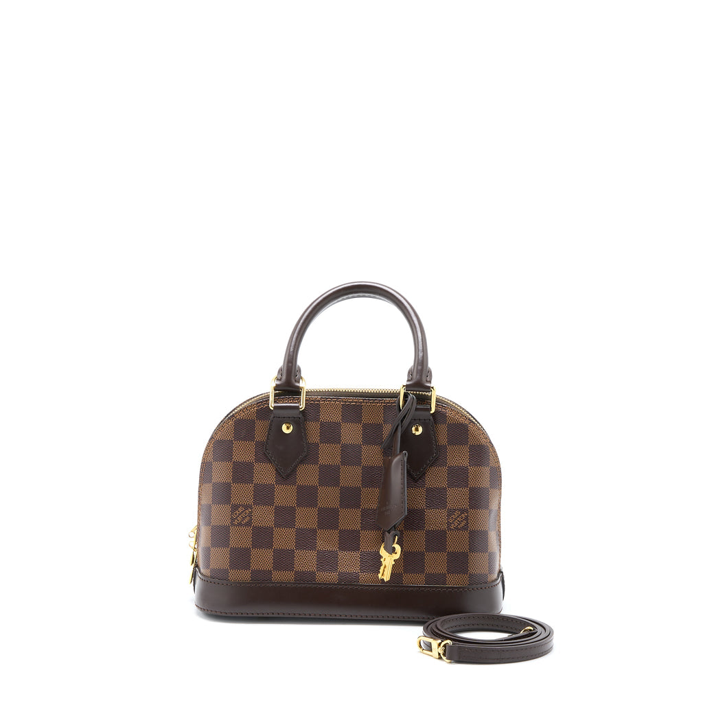 LOUIS VUITTON ALMA BB DAMIER EBENE CANVAS GHW