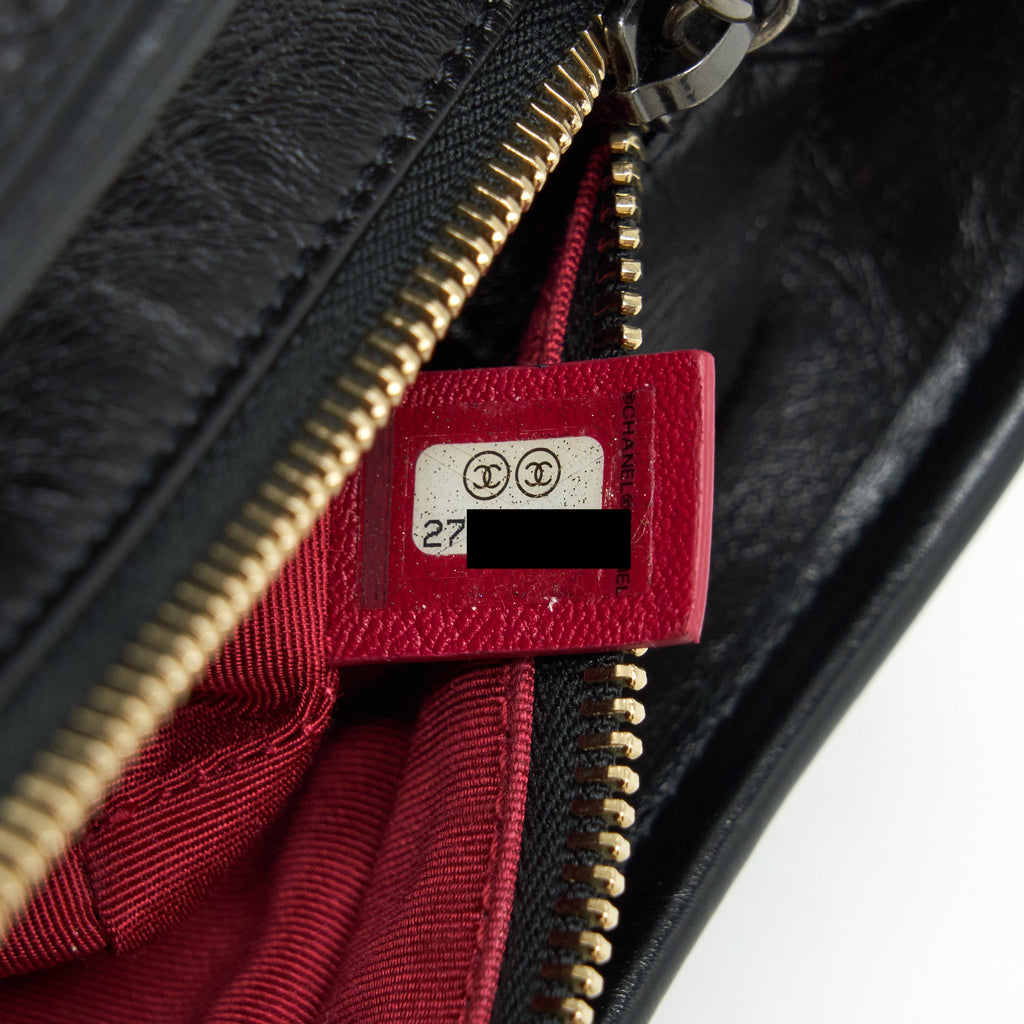 CHANEL SMALL GABRIELLE HOBO BAG BLACK MULTICOLOUR HARDWARE