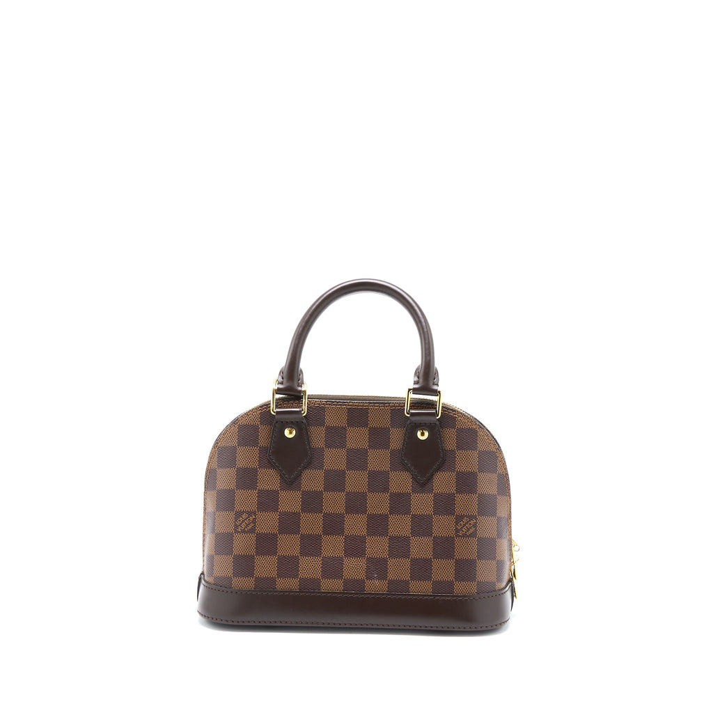 LOUIS VUITTON ALMA BB DAMIER EBENE CANVAS GHW
