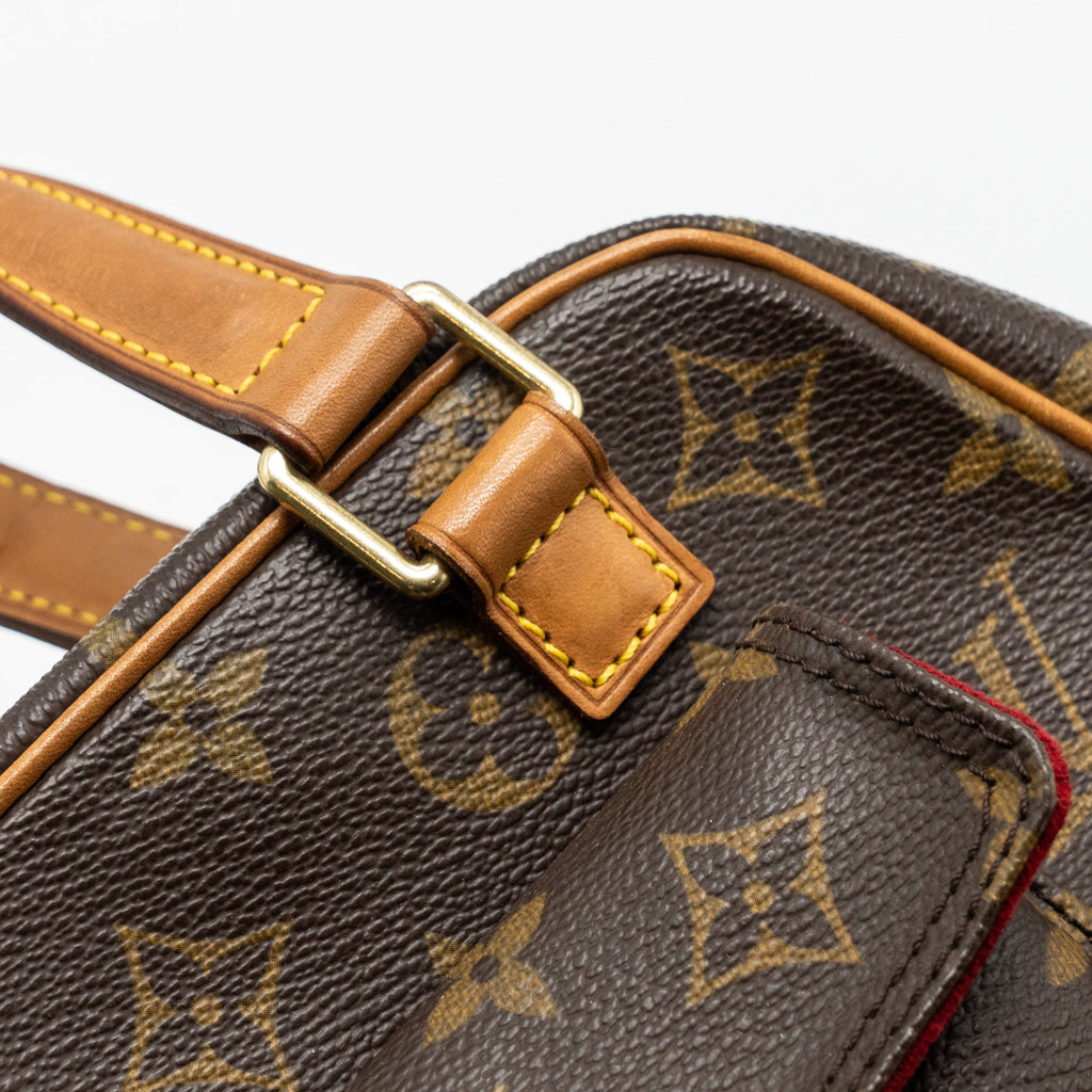 LOUIS VUITTON VINTAGE TOP HANDLE BAG MONOGRAM CANVAS GHW