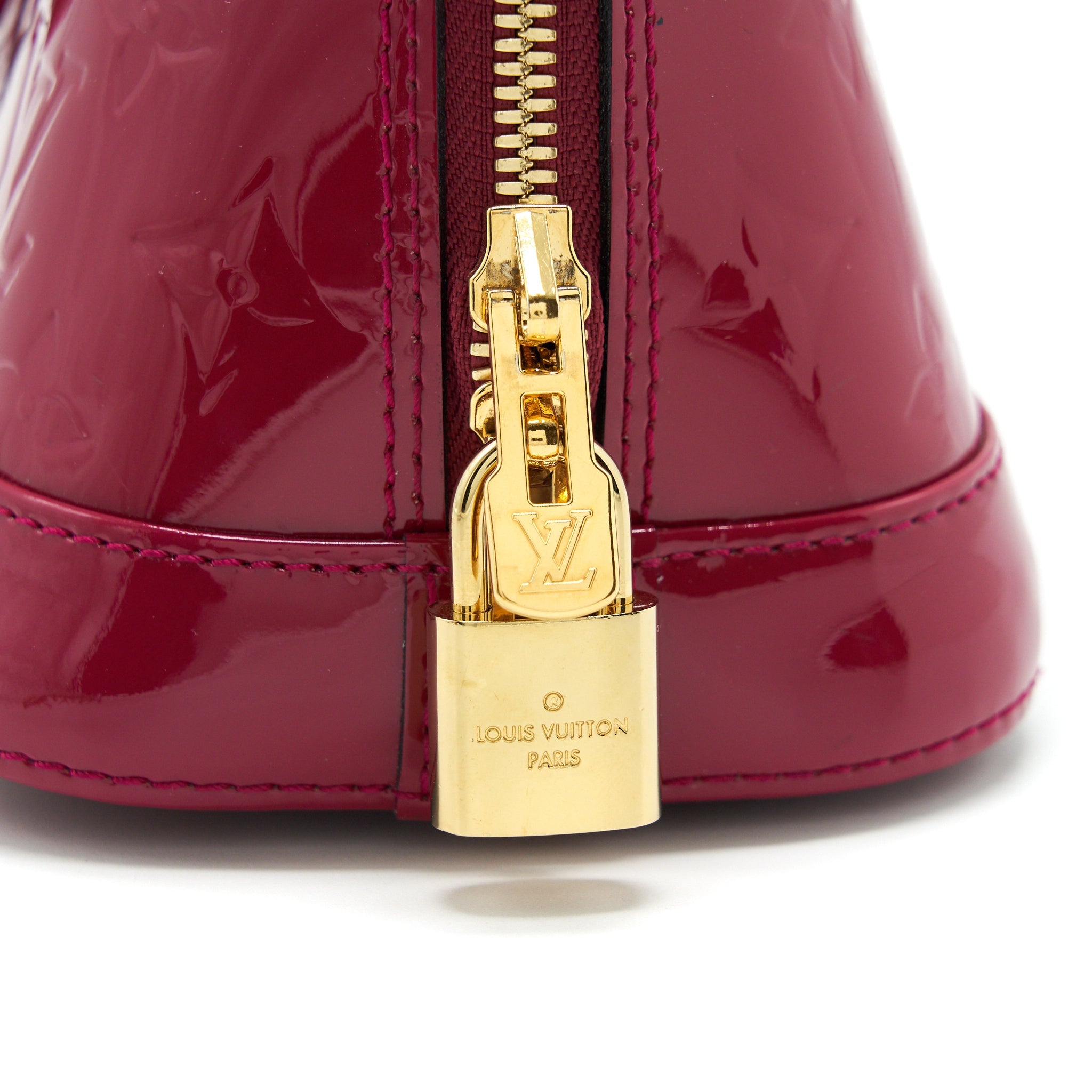 LOUIS VUITTON ALMA BB PATENT LEATHER INDIAN ROSE