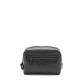 GUCCI GG PRINT POUCH CALFSKIN DARK BROWN SHW